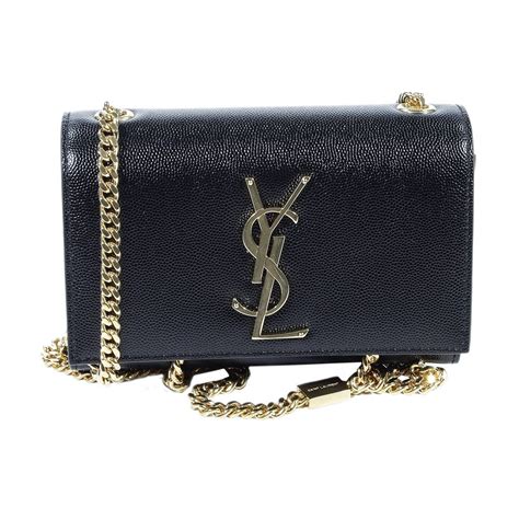 saint laurent black leather bag|saint laurent monogram bag.